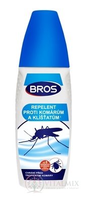 BROS repelent proti komárům a klíšťatům 1x100 ml