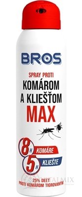 BROS spray proti komárům a klíšťatům MAX 1x90 ml