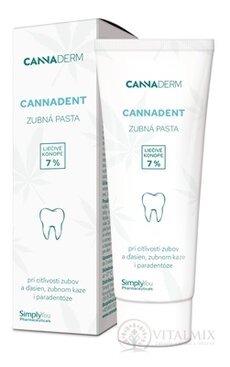 Cannaderm Cannadent zubní pasta ošetřující (zásaditá) 1x75 g