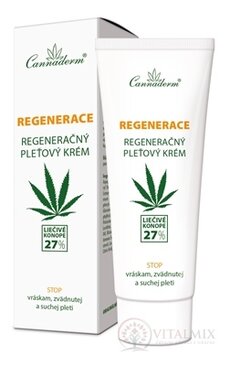 Cannaderm REGENERACE regenerační krém na suchou pokožku 1x75 g