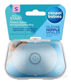 Canpol Babies EasyStart Premium Chrániče vel. S prsních bradavek, tvarované, silikon, 1x2 ks