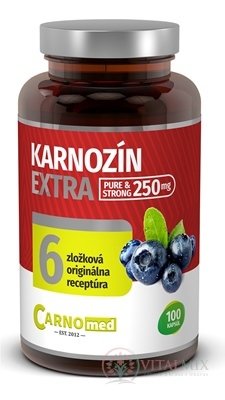 CarnoMed Karnosin EXTRA Pure&amp;Strong cps 1x100 ks