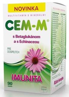 CEM-M pro dospělé IMUNITA tbl (s betaglukany as Echinaceou) 1x90 ks