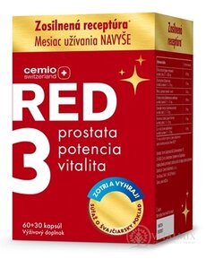 Cemio RED3 Dárek cps 60+30 (měsíc užívání navíc + soutěž) 1x90 ks
