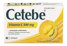 CETEBE cps (vitamin C 500 mg s postupným uvolňováním) 1x30 ks