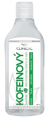 CLINICAL KOFEINOVÝ ŠAMPON kofein, taurin, panthenol, bambucké máslo 1x250 ml