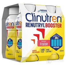 Clinutren RENUTRYL BOOSTER sol, jahodová příchuť 4x300 ml (1200 ml)
