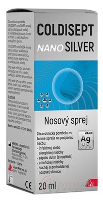 COLDISEPT Nanosilver nosní sprej 1x20 ml