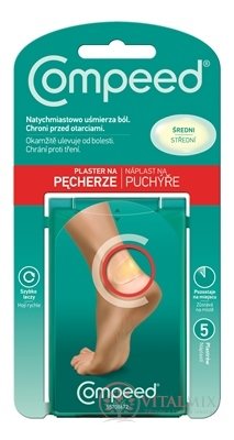 Compeed Náplast na puchýře střední 1x5 ks