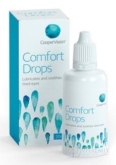 CooperVision Comfort Drops oční kapky zvlhčující kapky pro uživatele kontaktních čoček 1x20 ml