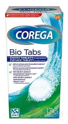 COREGA BIO Tabs antibakteriální čisticí tablety 1x136 ks