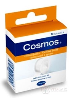 COSMOS cívkové jemná (POR) náplast fixační z netkaného textilu (1,25cmx5m) 1x1 ks