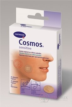 COSMOS Jemná (SENSITIVE) náplast na rány kulatá (průměr 2,2 cm) 1x20 ks