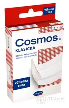 COSMOS KLASICKÁ Náplast z netkané textilie 1m x 6cm, bílá, výhodná cena, 1x1 ks