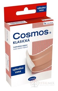 COSMOS KLASICKÁ Vodě odolná náplast 1m x 6cm, výhodná cena, 1x1 ks