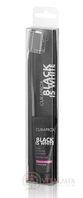 CURAPROX Black is White Light-Pack zubní pasta 8 ml + zubní kartáček (CS 5460) 1 ks, 1x1 set