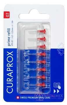 CURAPROX CPS 07 prime refill červená mezizubní kartáčky bez držáku 1x8 ks