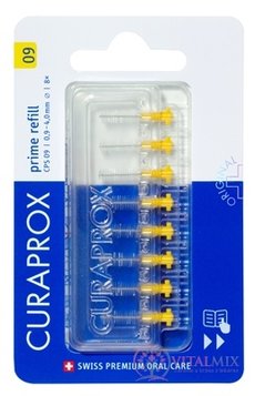 CURAPROX CPS 09 prime refill žlutá mezizubní kartáčky bez držáku 1x8 ks