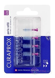CURAPROX CPS 406 perio refill fialový mezizubní kartáček bez držáku 1x4 ks