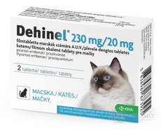 DEHINEL 230 mg/20 mg pro kočky tbl flm 1x2 ks