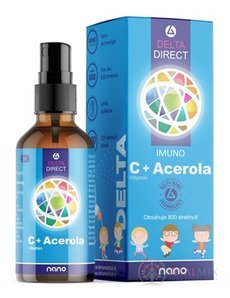 DELTA DIRECT KIDS Vitamin C + Acerola sprej, nano (200 denních dávek) 1x100 ml