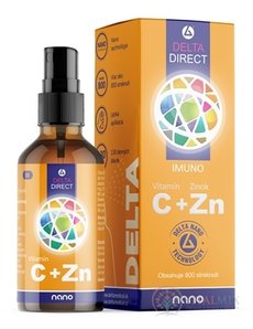 DELTA DIRECT Vitamin C + Zn sprej, nano (130 denních dávek) 1x100 ml