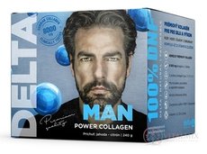 DELTA MAN power COLLAGEN prášek pro přípravu nápoje, rozpustný kolagen, příchuť jahoda - citrón 1x240 g