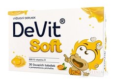 DeVit Soft žvýkací tobolky s pomerančovou příchutí 1x30 ks