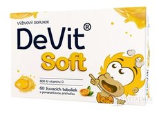 DeVit Soft žvýkací tobolky s pomerančovou příchutí 1x60 ks