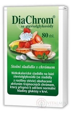 DiaChrom s glykosidy steviolu tbl 1x80 ks