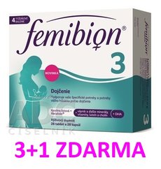 Femibion 3 DOJČENIE 28tbl+28cps AKCIA 3+1 ZDARMA 