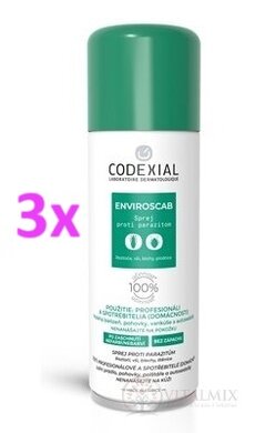 ENVIROSCAB SPRAY proti svrabu a jiným parazitům 3x200ml