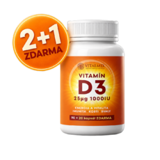 VITALMIX VITAMÍN D3 1000IU 3x (90+20cps ZDARMA)