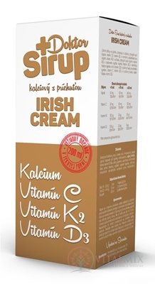 Doktor Sirup kalciový sirup s příchutí IRISH CREAM 1x200 ml