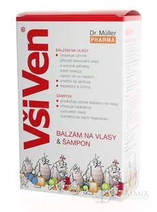 Dr. Müller VšiVen sada šampon 150 ml + balzám 150 ml + hřeben, 1x1set