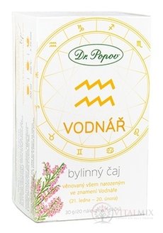 Dr. Popov Bylinný čaj VODNÁŘ nálevové sáčky 20x1,5 g (30 g)