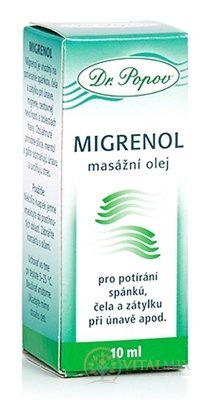 Dr. Popov MIGRENOL masážní olej 1x10 ml
