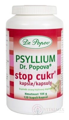DR. POPOV PSYLLIUM STOP cukru cps 1x120 ks