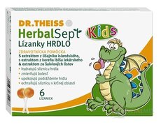 Dr.Theiss HerbalSept Kids HRDLO Lízátka 1x6 ks