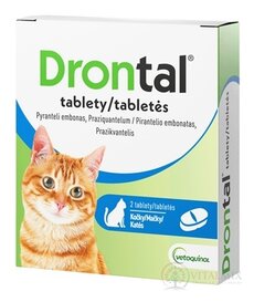 Drontal tablety (pro kočky) tbl 1x2 ks