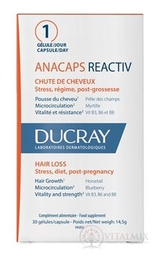 DUCRAY ANACAPS REACTIV cps (podpora pro vlasy) (inov.2023) 1x30 ks