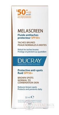 DUCRAY MELASCREEN Ochranný fluid SPF50+ proti pigmentovým skvrnám 1x50 ml