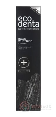 EcoDenta BLACK WHITENING černá zubní pasta na bělení zubů 1x100 ml