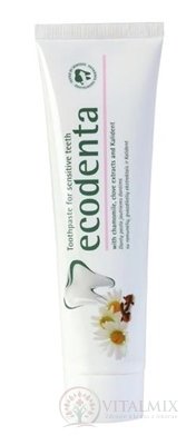 Ecodenta For sensitive zuby zubní pasta na citlivé zuby (s extraktem z heřmánku, hřebíčkem a Kalidentom) 1x100 ml