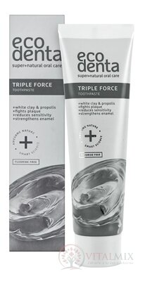 EcoDenta TRIPLE FORCE zubní pasta s trojitou silou (inov. 2023) 1x100 ml