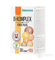 EDENPharma B-KOMPLEX forte plus tbl 30 + 10 zdarma (40 ks)