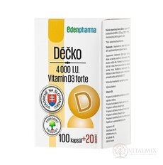 EDENPharma Déčko 4000 IU cps (100 + 20 zdarma) 1x120 ks