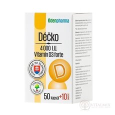 EDENPharma Déčko 4000 IU cps (50 + 10 zdarma) 1x60 ks