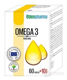 EDENPharma OMEGA 3 cps 60 +10 zdarma (70 ks)