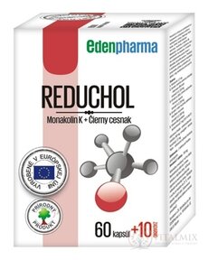 EDENPharma REDUCHOL cps (monakolin + česnek) (inov.2023) 60+10 zdarma (70 ks)